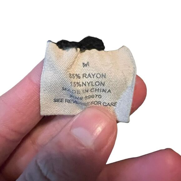 3 for‎ $30! Love Notes black short sleeve button down shirt - Picture 4 of 9